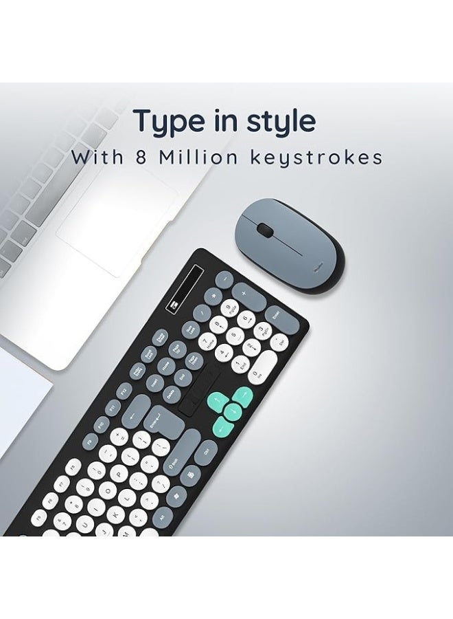 جاما طقم لوحة مفاتيح وماوس لاسلكي Gamma K-530 – عربي وإنجليزي – اتصال 2.4GHz – ماوس 1000 DPI - Image 4